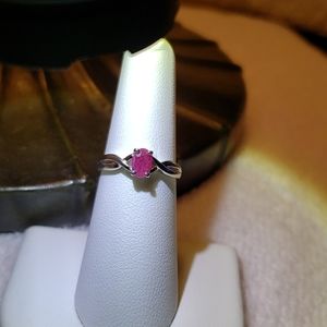 Ruby Ring  SS  Sz 6